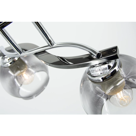 Lampa sufitowa chromowana szklana 2-punktowa 8912/2 z serii CLEO - Lampy Elem